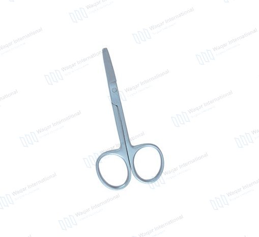 Stainless Steel Nail Scissors with Pink Handle Sharp Blade — beauty instruments manufactured by Waqar International, Sialkot