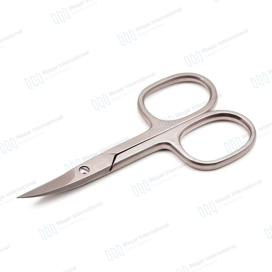 Logo Eco-Friendly Stainless Steel Nail Scissors Sharp Straight — beauty instruments manufactured by Waqar International, Sialkot