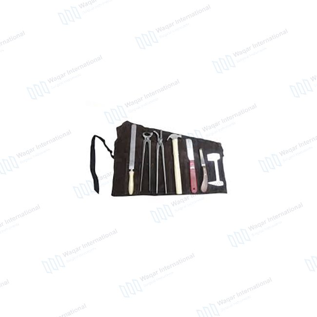 7-Piece Horse Cattle Farrier — veterinary instruments manufactured by Waqar International, Sialkot