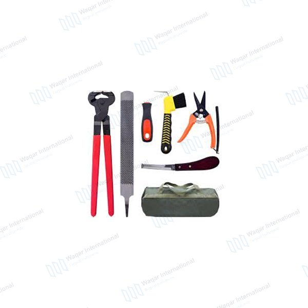 Reusable Metal Horse Farrier Hoof Trimmer Tool Kit — veterinary instruments manufactured by Waqar International, Sialkot
