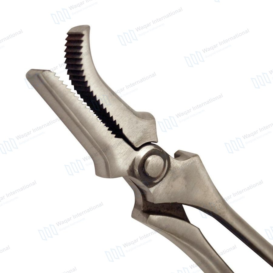 Forged Stainless Steel Black Powder Coat Curved Jaw — veterinary instruments manufactured by Waqar International, Sialkot