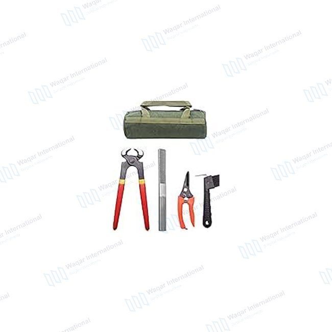 7-Piece Reusable Veterinary Horse Care Farrier — veterinary instruments manufactured by Waqar International, Sialkot