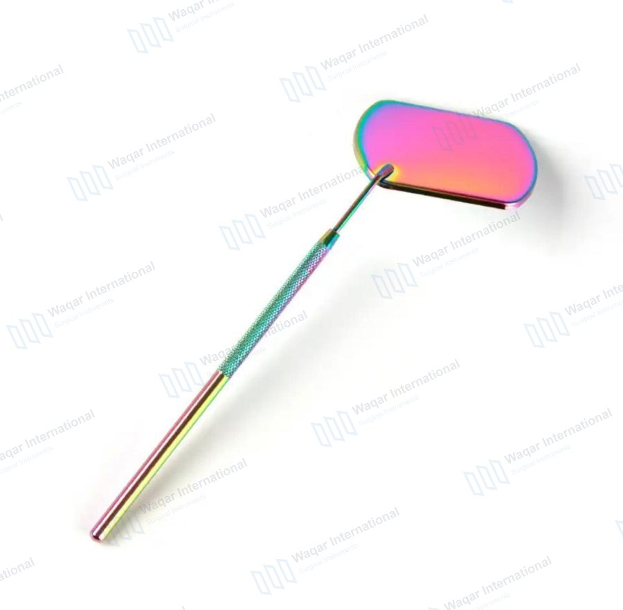 Sustainable Metal Eyelash Mirrors Round Shape Handheld Lighted — beauty instruments manufactured by Waqar International, Sialkot