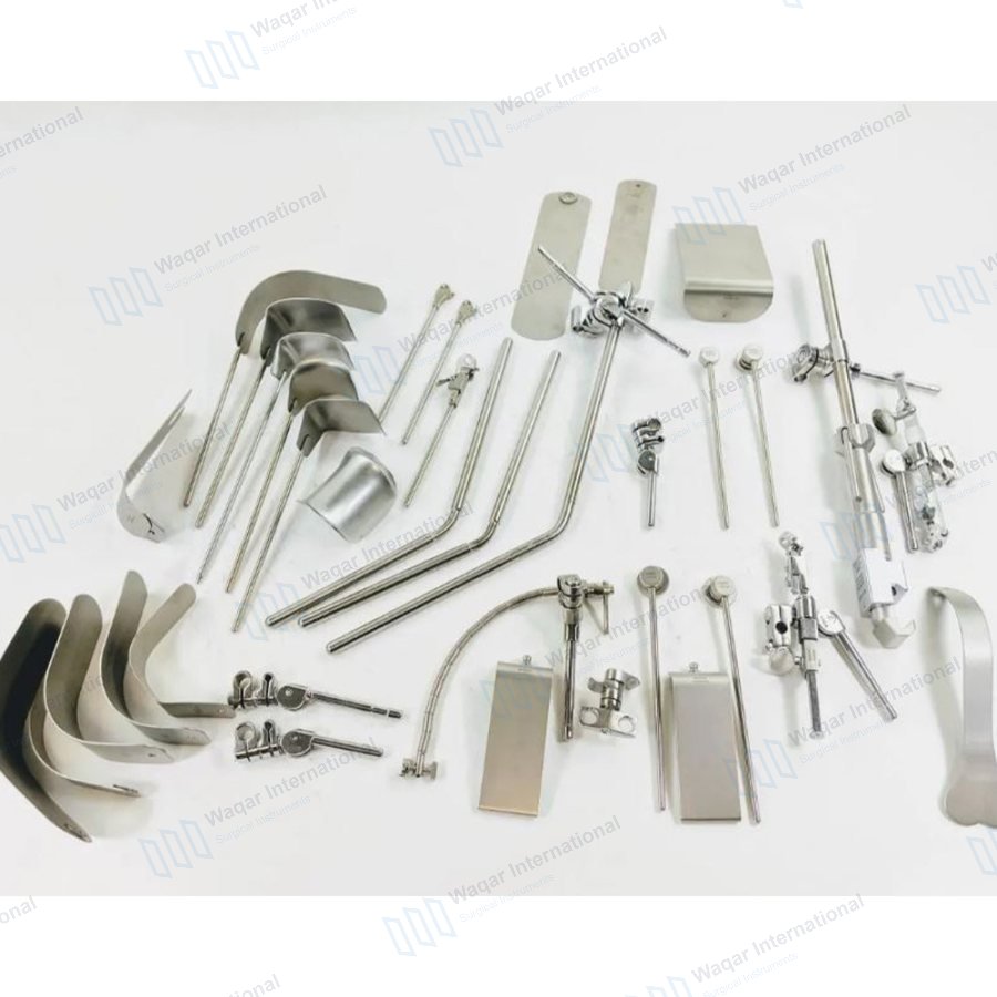 Bookwalter Retractor System Complete Set — surgical instruments manufactured by Waqar International, Sialkot
