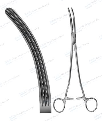 Heaney Hysterectomy Forceps 203mm Stainless Steel Surgical Instruments — surgical instruments manufactured by Waqar International, Sialkot