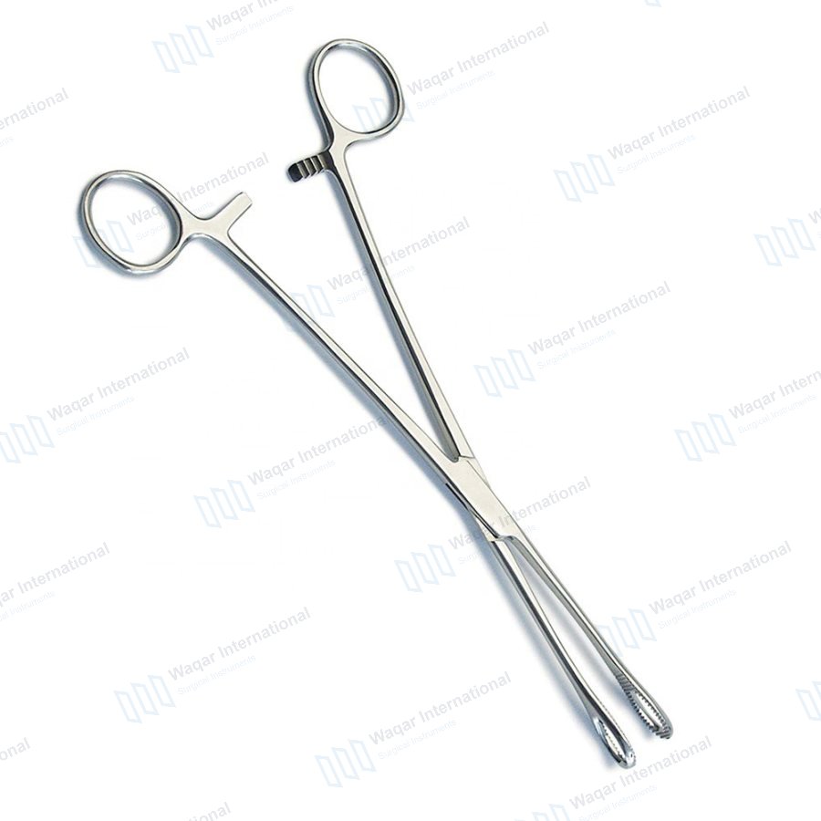 Medical Stainless Steel Sponge Forceps Curved — surgical instruments manufactured by Waqar International, Sialkot