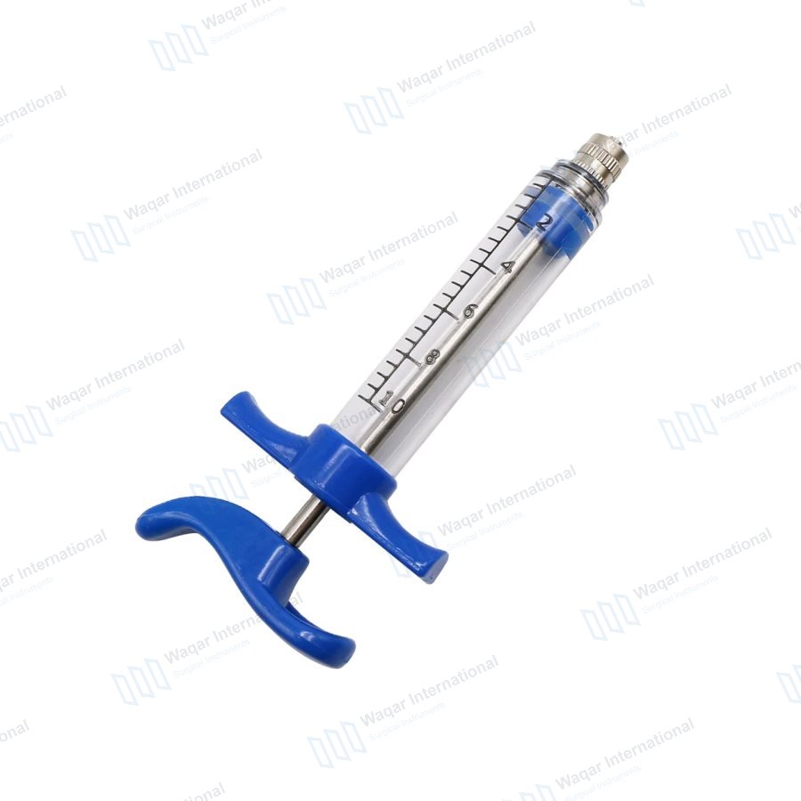 1020ml Reusable 304 Stainless Steel Veterinary Feeding Syringe — veterinary instruments manufactured by Waqar International, Sialkot