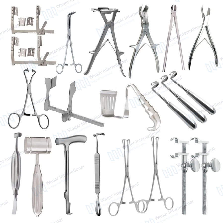 Comprehensive Caesarean Section Surgical Instrument Set Anti-Acid — ent instruments manufactured by Waqar International, Sialkot