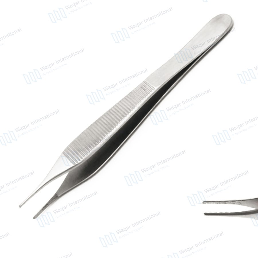 12 cm Anatomic Tweezers 1x2 Teeth — dental instruments manufactured by Waqar International, Sialkot