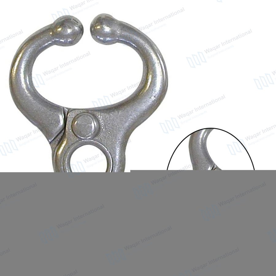 Reusable Stainless Steel Bull Nose Ring Holders for Horse — veterinary instruments manufactured by Waqar International, Sialkot