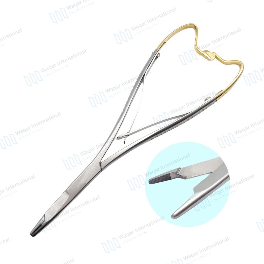 Mathieu Needle Holder 14cm Pliers Straight Dental Surgical Instrument — dental instruments manufactured by Waqar International, Sialkot