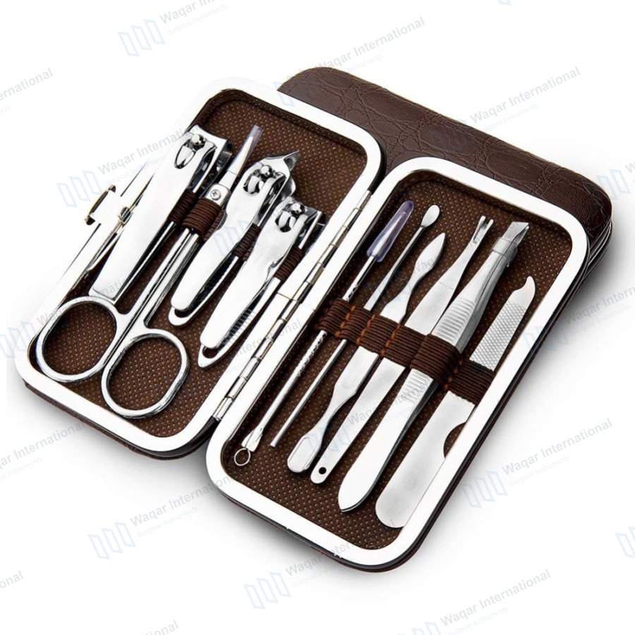 Beauty Manicure Pedicure Set Stainless Steel Nail — beauty instruments manufactured by Waqar International, Sialkot