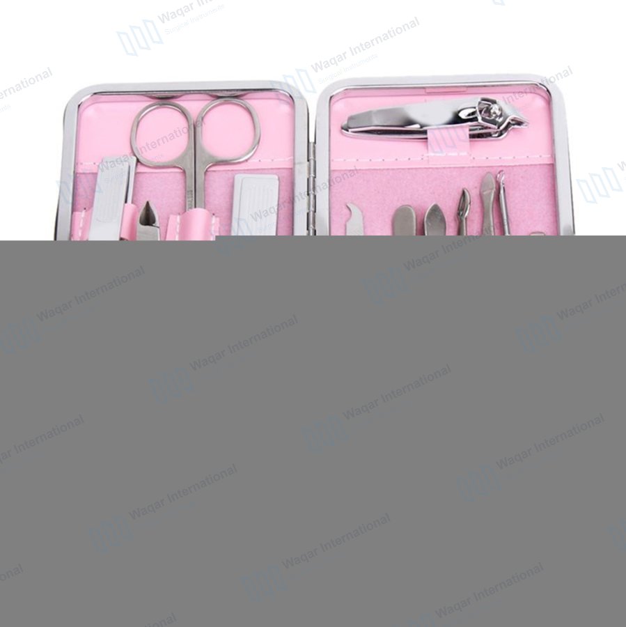 Classic Stainless Steel Nail Grooming Kits Manicure Pedicure — beauty instruments manufactured by Waqar International, Sialkot