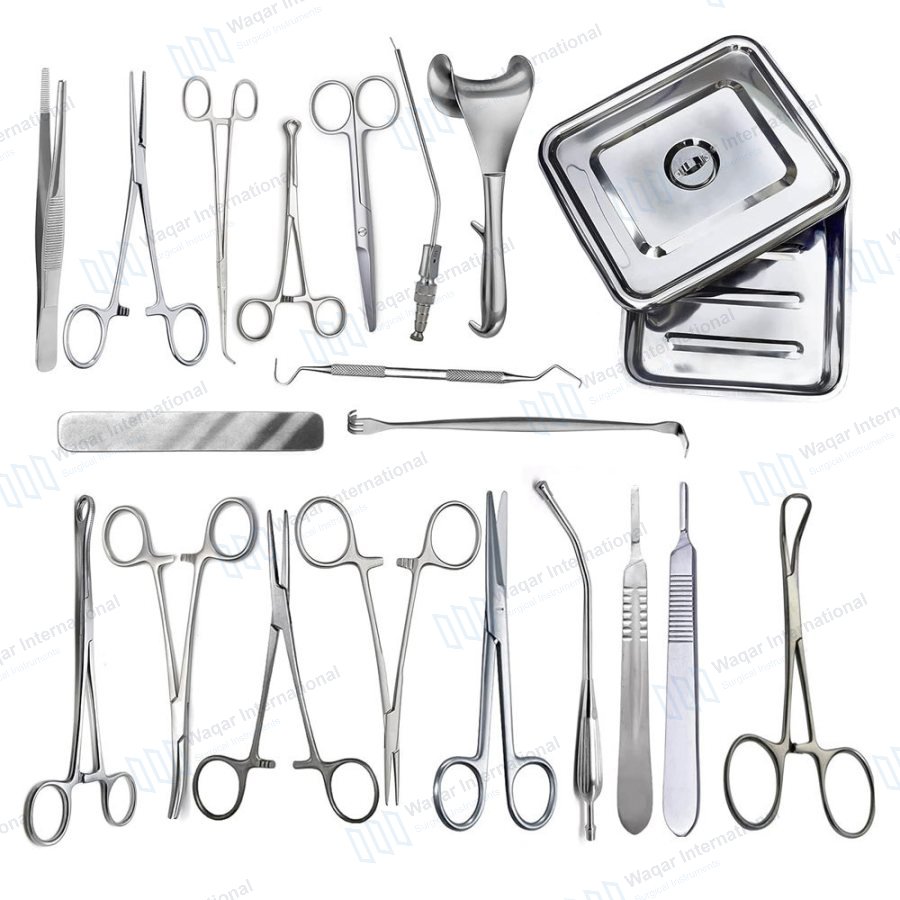 Small Surgery Box 14pcs Minor Surgery — surgical instruments manufactured by Waqar International, Sialkot