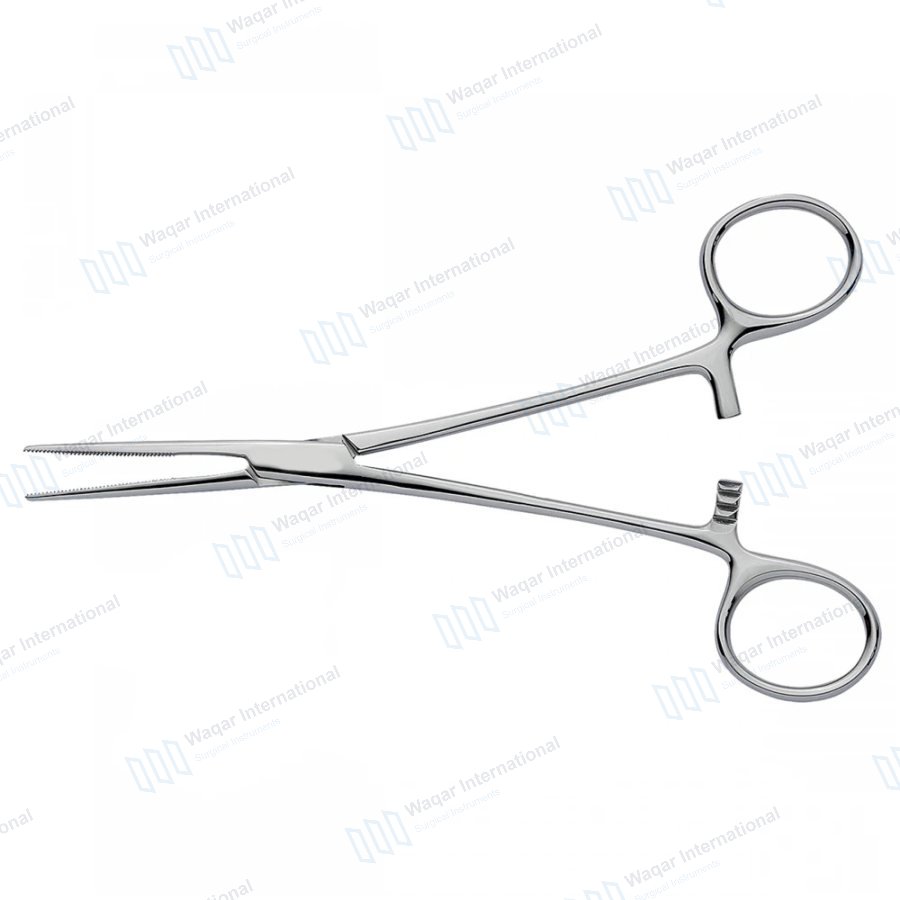 Hemostatic Locking Clamp Forceps Artery Surgical Veterinary Medical Instruments — veterinary instruments manufactured by Waqar International, Sialkot
