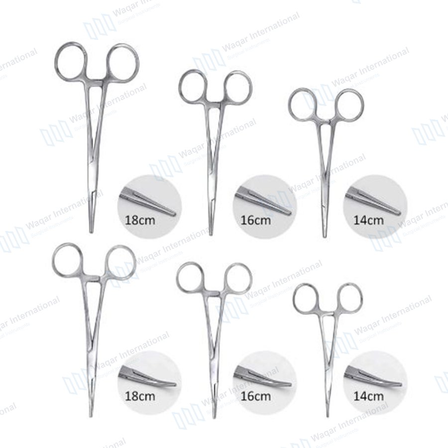 Kelly Hemostatic Forceps 5.50" Stainless Steel Straight A+ — surgical instruments manufactured by Waqar International, Sialkot