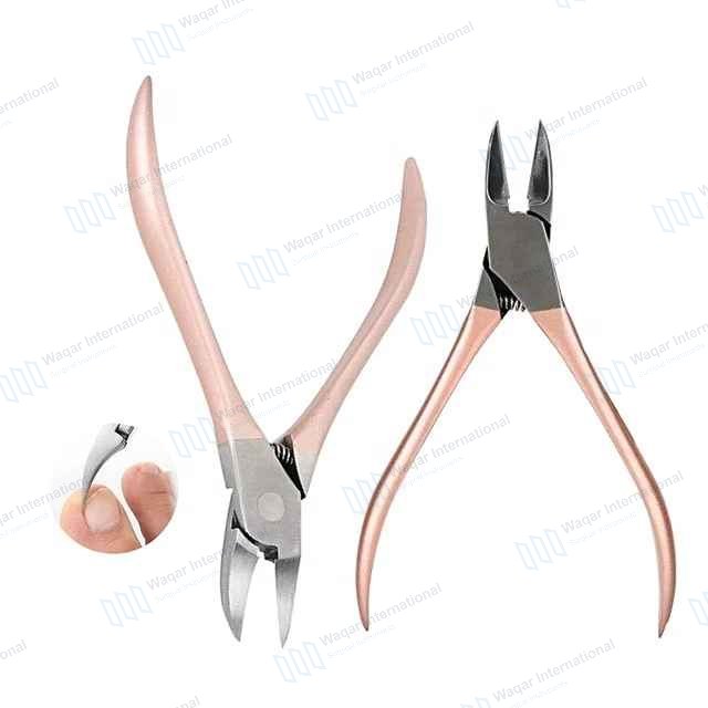 Stainless Steel Curved Nail Clippers Cuticle — beauty instruments manufactured by Waqar International, Sialkot