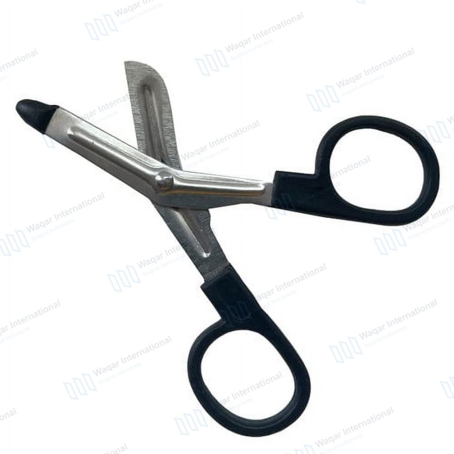 Surgical Bandage Scissors Serrated — surgical instruments manufactured by Waqar International, Sialkot