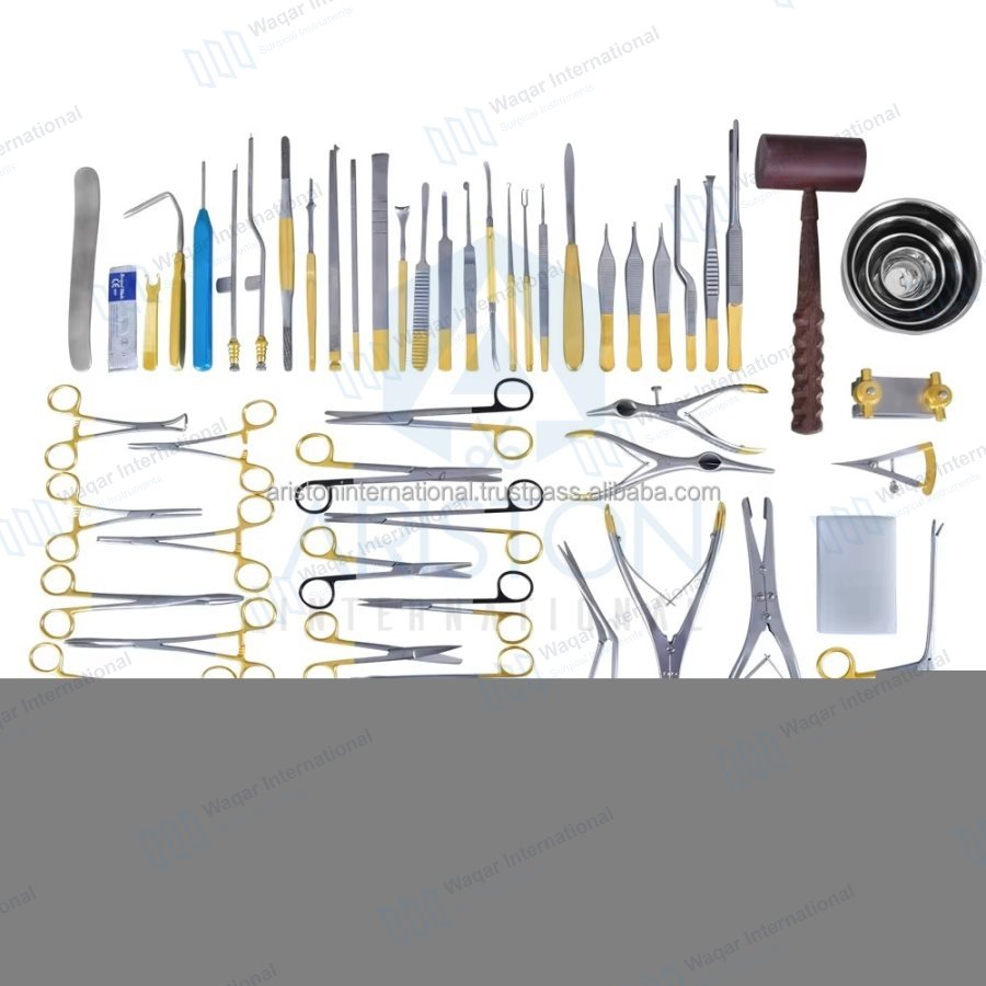 57 Stainless Steel Gubisch Rhinoplasty Instruments Set — ent instruments manufactured by Waqar International, Sialkot