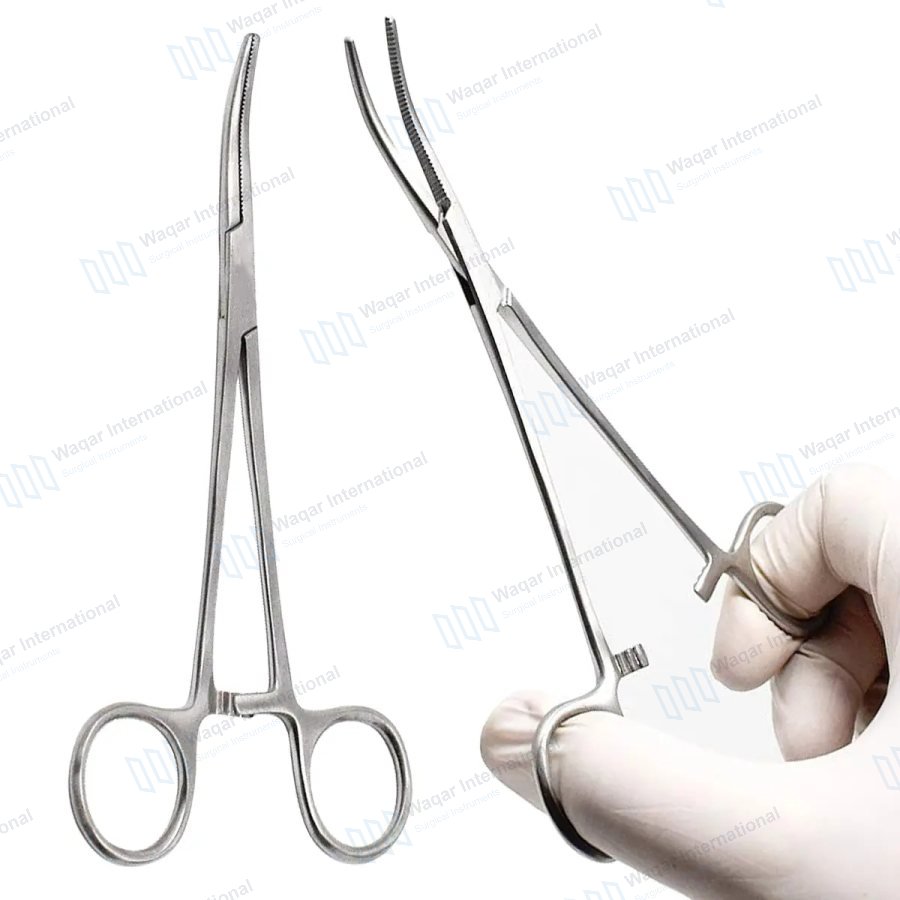 TC Crile Steel Surgical Straight Needle Holder 20cm — surgical instruments manufactured by Waqar International, Sialkot