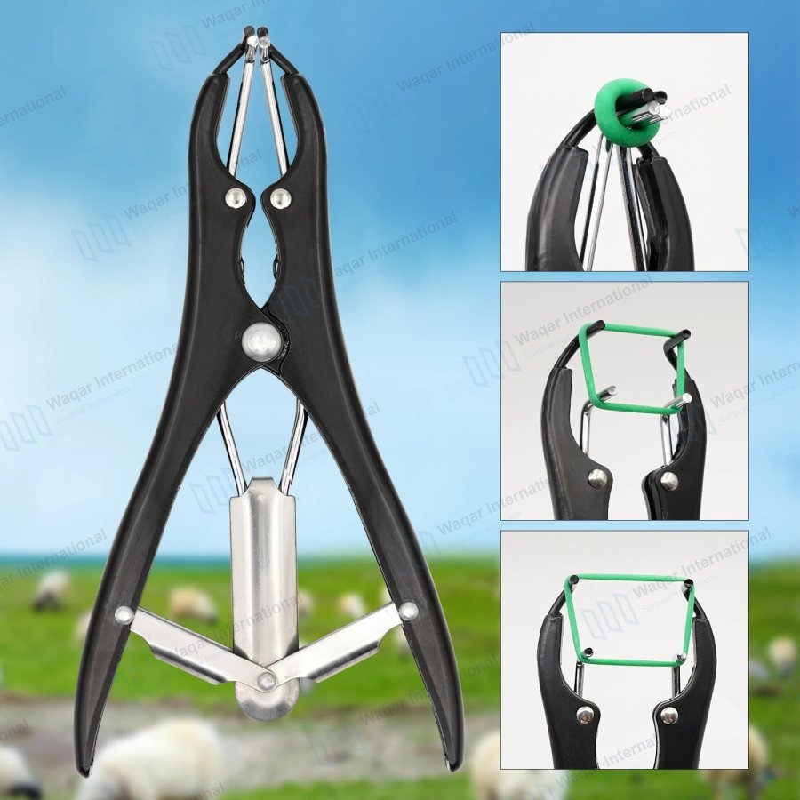 Medical Instruments Burdizzo Clamp Sheep Castration Tool Reusable 304 — veterinary instruments manufactured by Waqar International, Sialkot
