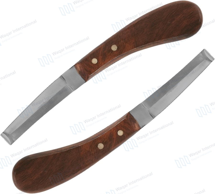 Stainless Steel Surgical Hoof Knives Reusable Hospital Medical Horse — veterinary instruments manufactured by Waqar International, Sialkot