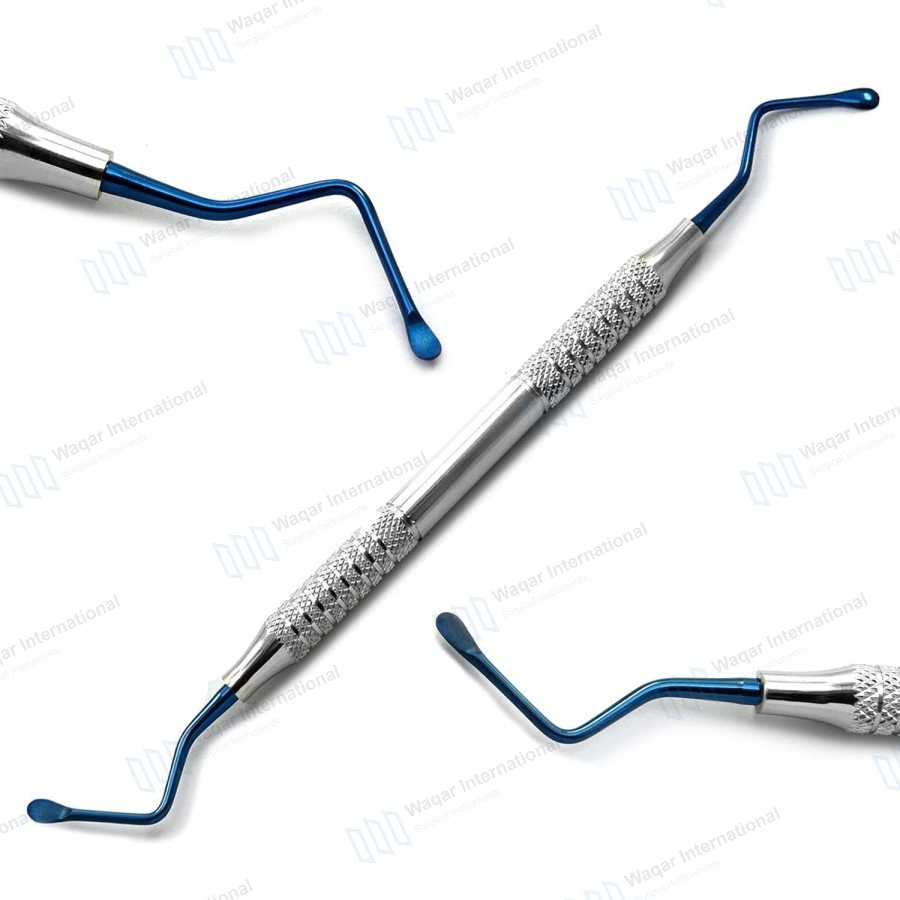 Dental Periodontal Surgical Stainless Steel Bone Curettes (Lucas — dental instruments manufactured by Waqar International, Sialkot