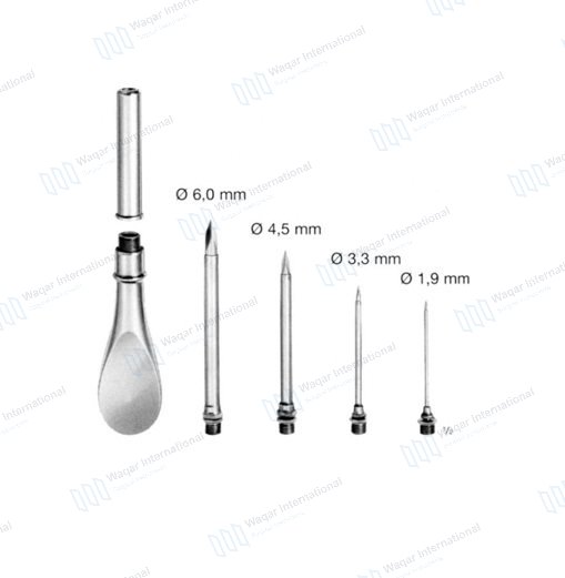 Cattle Trocar Cannula Instrument Set Veterinary Surgical Tools — laparoscopy surgery manufactured by Waqar International, Sialkot