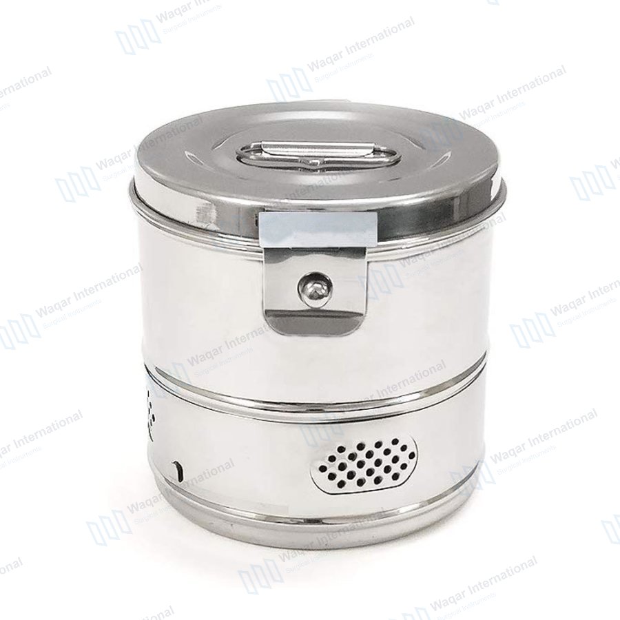 Stainless Steel Surgical Instrument Set Drum Dressing — surgical instruments manufactured by Waqar International, Sialkot