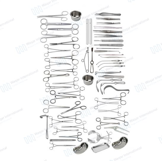 Basic Laparotomy Set Surgical Instruments — surgical instruments manufactured by Waqar International, Sialkot