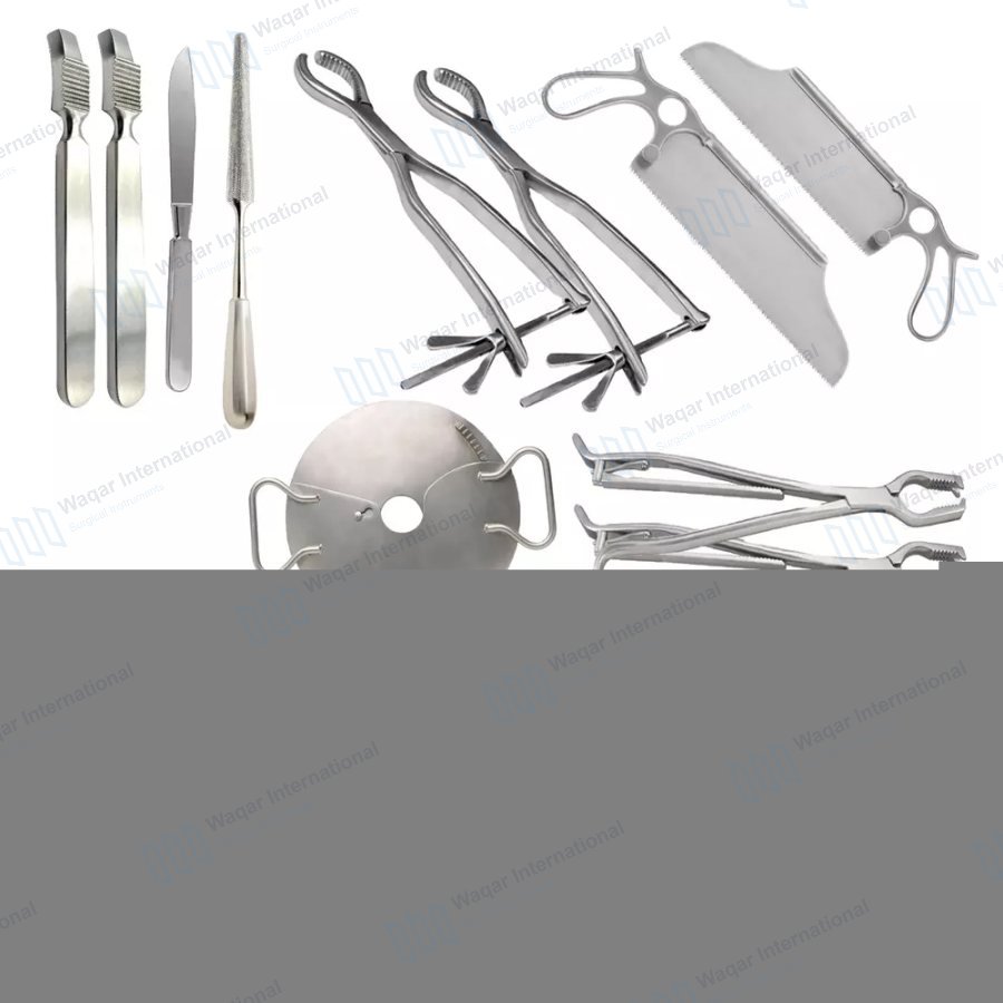 Amputation Surgery Instrument Set 23 Pieces — orthopedic instruments manufactured by Waqar International, Sialkot