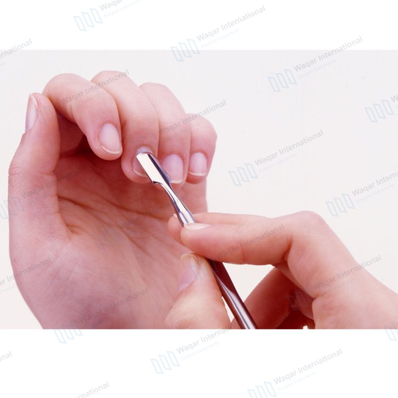 Stainless Steel Cuticle Pushers & Cutter Double — beauty instruments manufactured by Waqar International, Sialkot