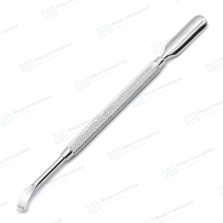 Stainless Steel Double Head Nail Cuticle Pusher — beauty instruments manufactured by Waqar International, Sialkot