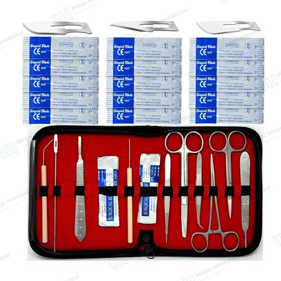 Dissecting Kit Anatomical Model Stainless Steel — surgical instruments manufactured by Waqar International, Sialkot