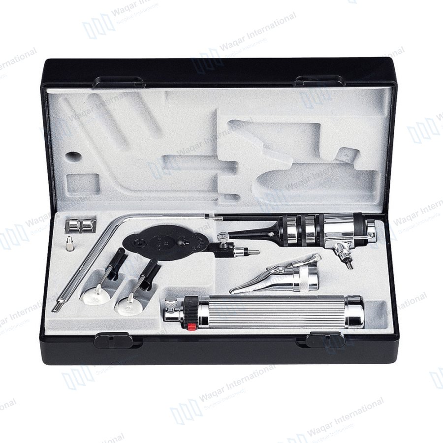 Stainless Steel Portable ENT Diagnostic Set — ent instruments manufactured by Waqar International, Sialkot