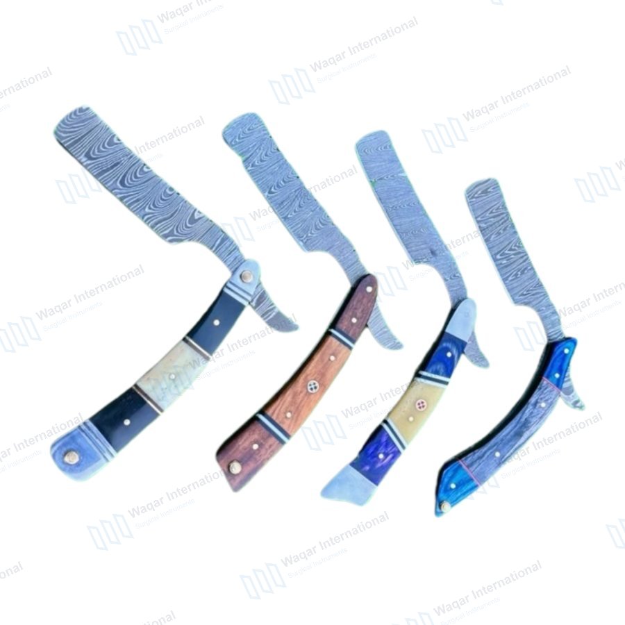 Design Stainless Steel Barber Razor Straight — beauty instruments manufactured by Waqar International, Sialkot