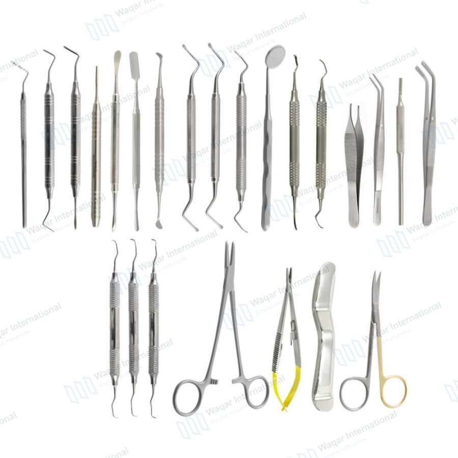 6 Pcs First Aid Kit — veterinary instruments manufactured by Waqar International, Sialkot