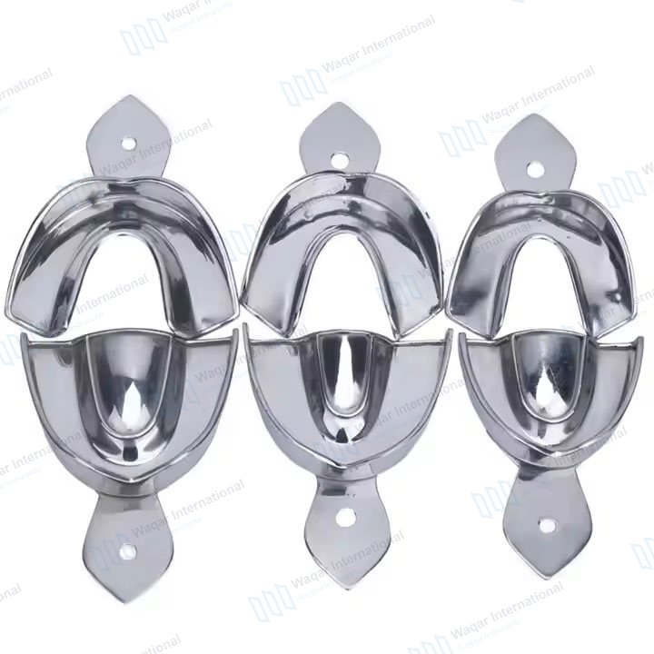 Dental Impression Tray-Stainless Steel Perforated — dental instruments manufactured by Waqar International, Sialkot