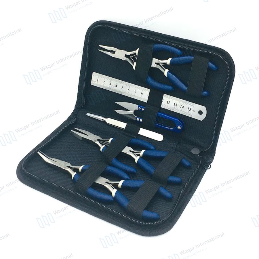 Stainless Steel Carbon Steel Jewelry Making Pliers Kit — surgical instruments manufactured by Waqar International, Sialkot