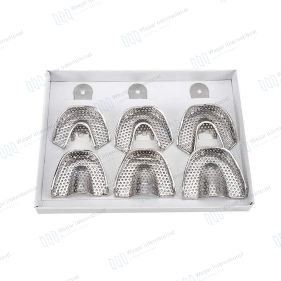 High Precision Stainless Steel Autoclave Impression Trays — dental instruments manufactured by Waqar International, Sialkot