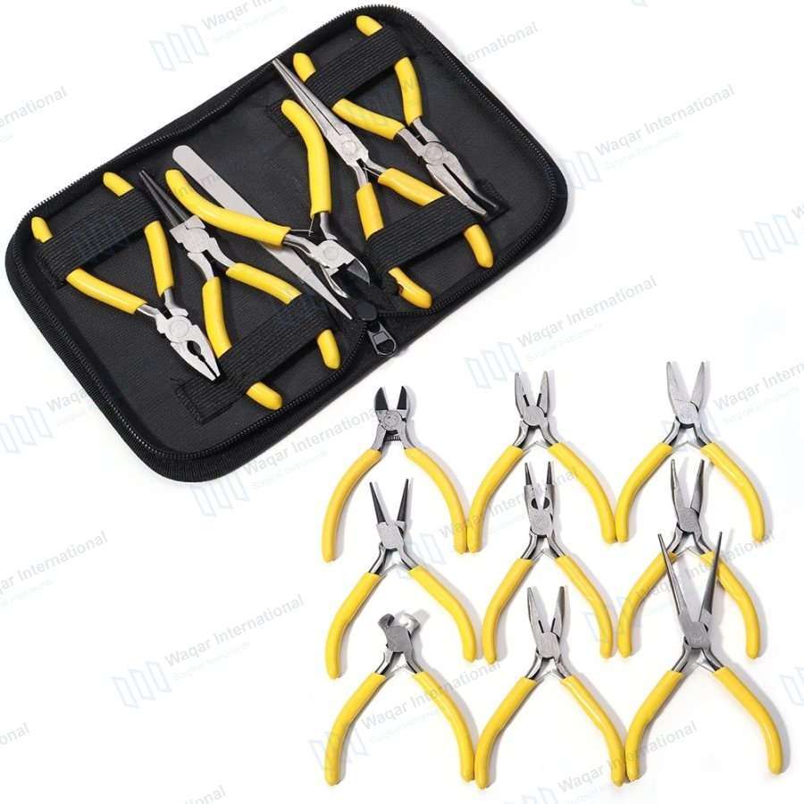 Jewelry Pliers Kit Silver — surgical instruments manufactured by Waqar International, Sialkot