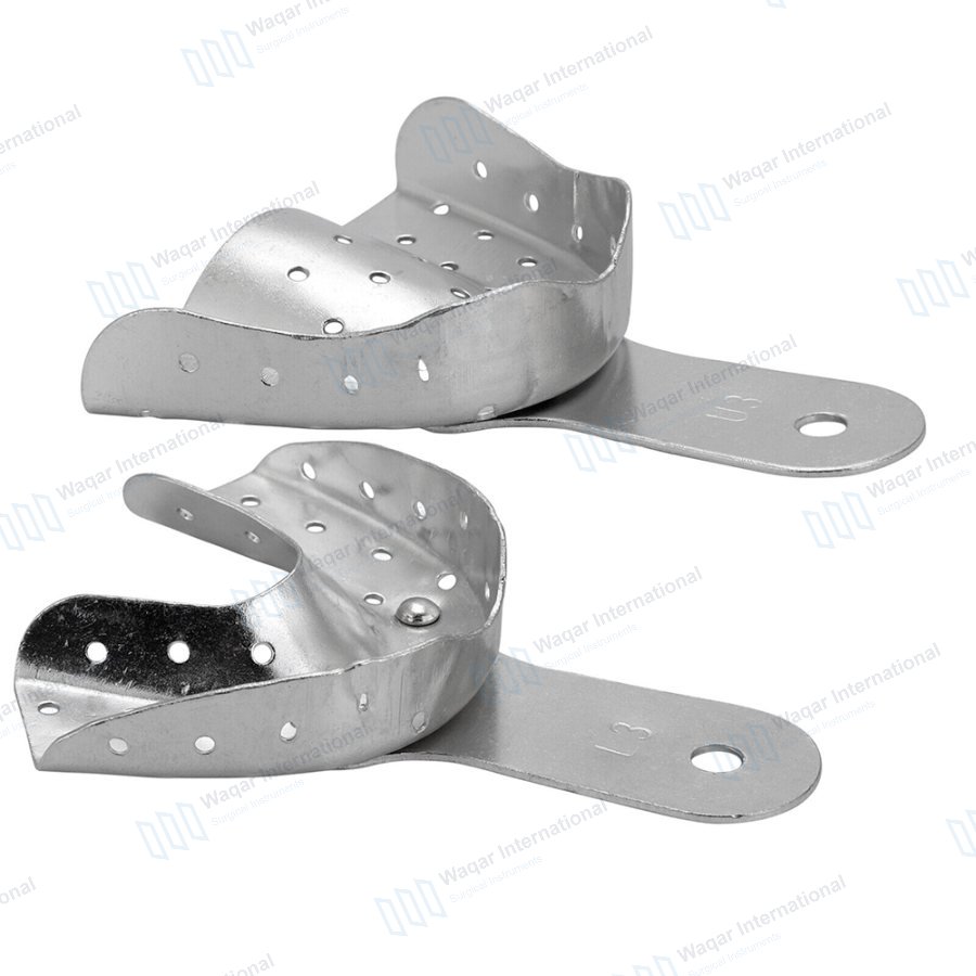 High Precision Stainless Steel Dental Impression Trays — dental instruments manufactured by Waqar International, Sialkot