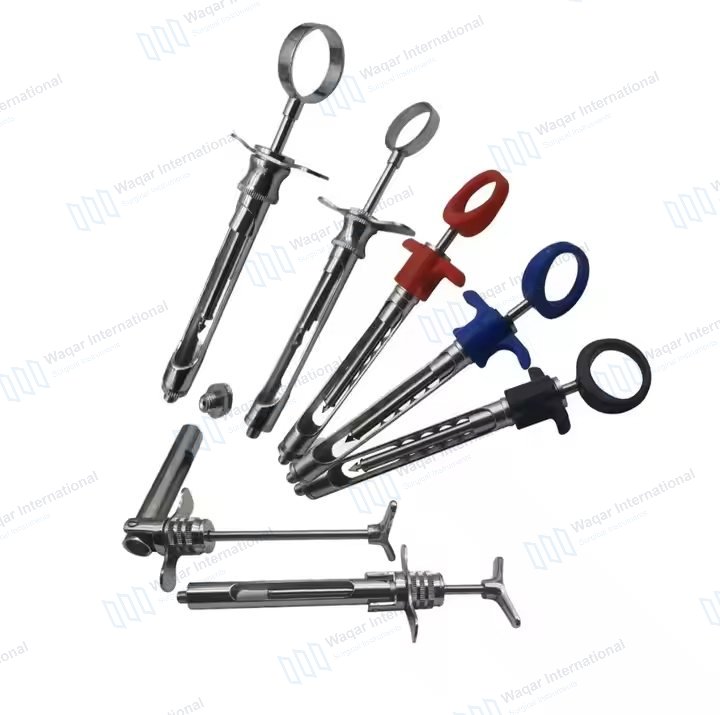 Stainless Steel Dental Syringe Self-Aspirating 1.8cc — dental instruments manufactured by Waqar International, Sialkot