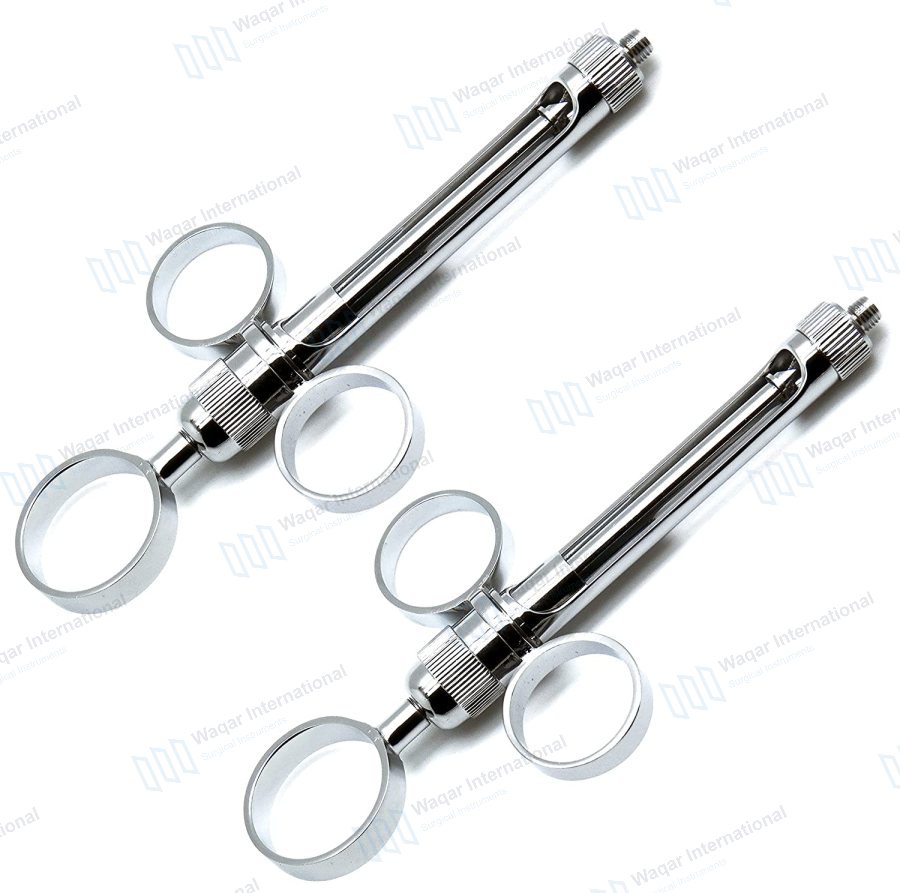Stainless Steel Dental Aspirating Injection Syringes — dental instruments manufactured by Waqar International, Sialkot