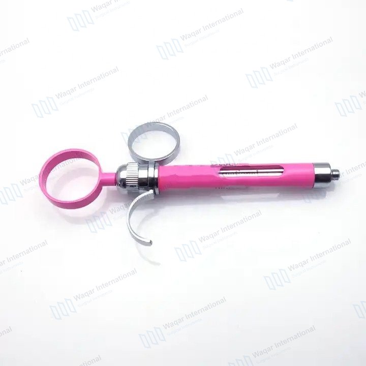 Stainless Steel Dental Anesthesia Aspirating Syringe — dental instruments manufactured by Waqar International, Sialkot