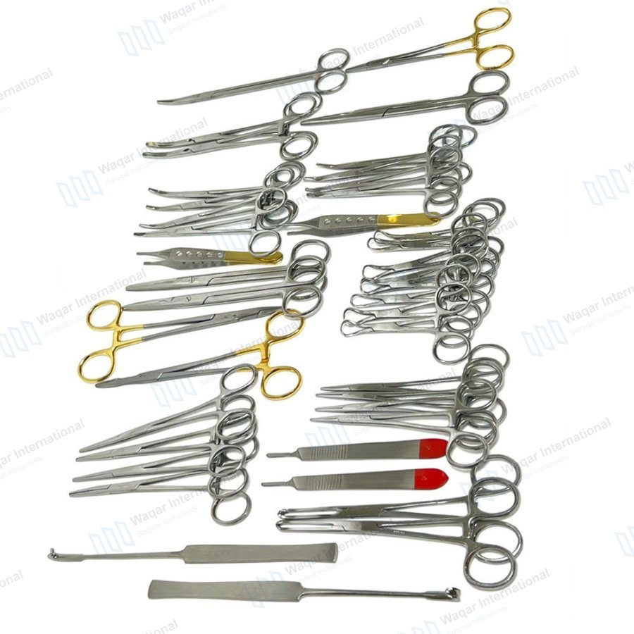 Canine Feline Spay Pack Veterinary Surgical Instruments — veterinary instruments manufactured by Waqar International, Sialkot