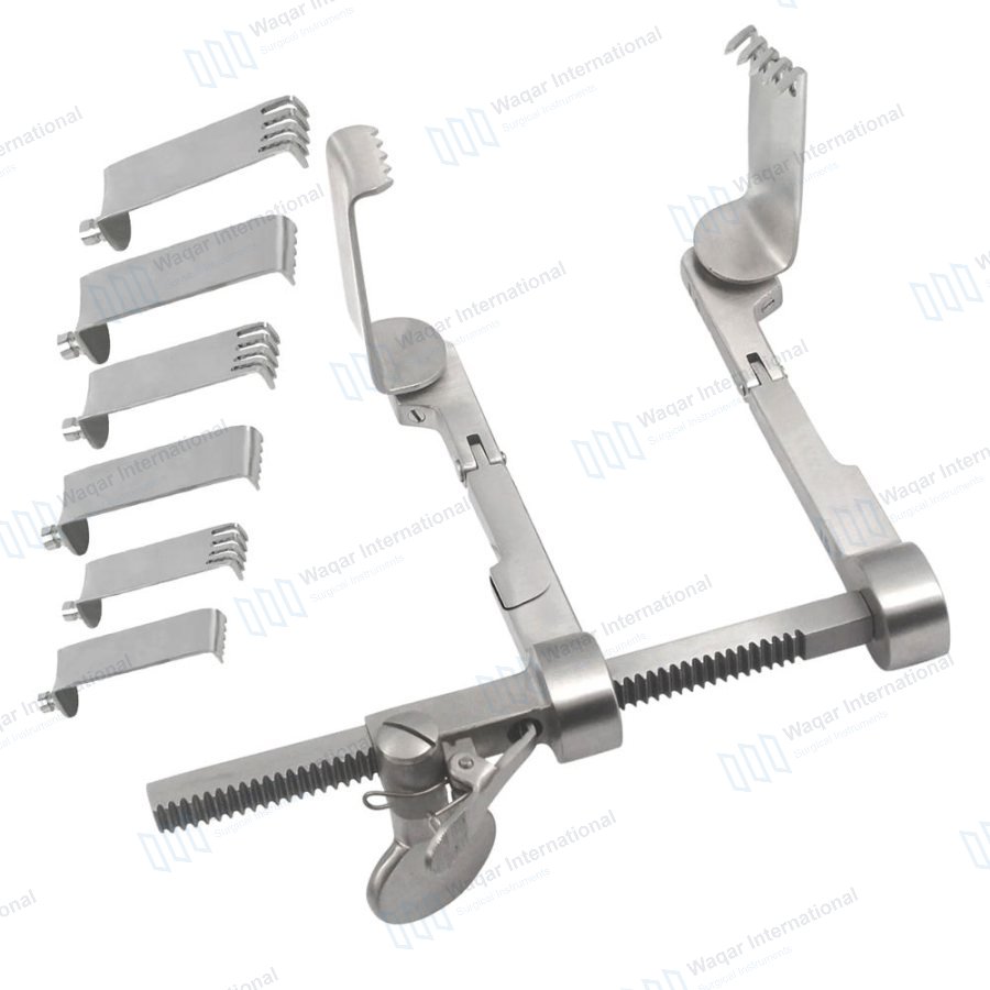 Adjustable Casper Cervical Retractor Set Orthopedic Complete Spine Surgical — orthopedic instruments manufactured by Waqar International, Sialkot