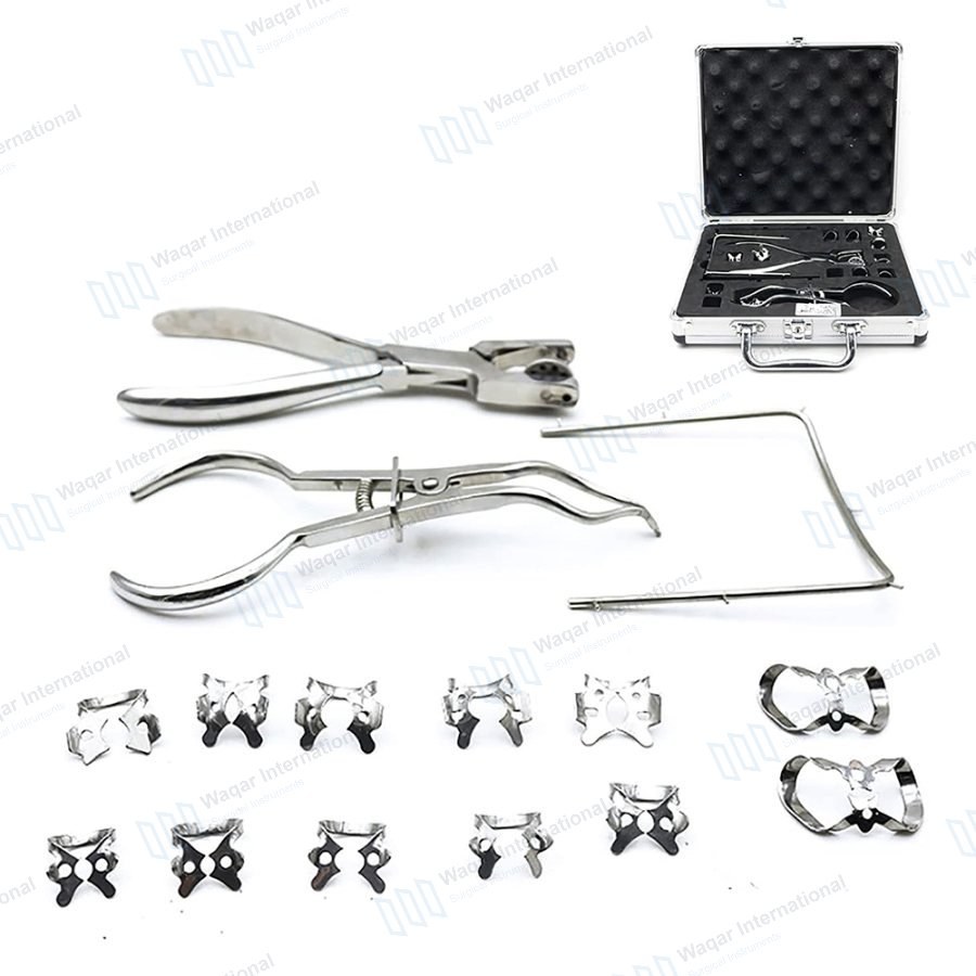 Rubber Dam Punch Board Practice Tool Set Dental — dental instruments manufactured by Waqar International, Sialkot