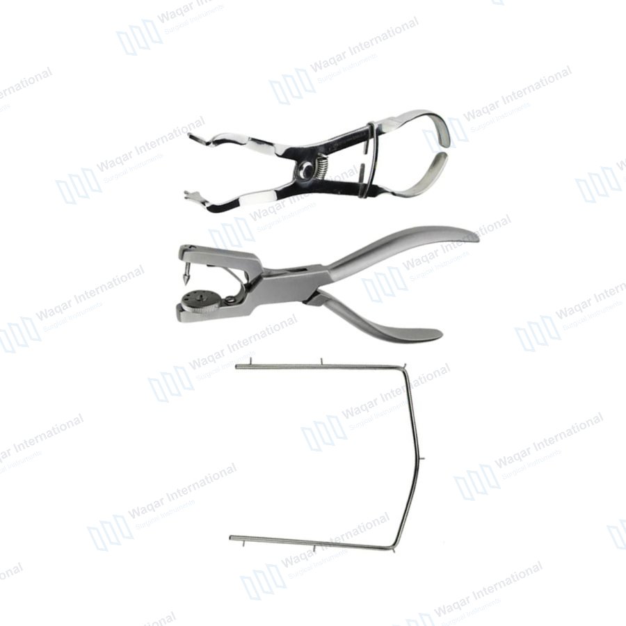 Rubber Dam Kit Punching Pliers Arch Barrier — dental instruments manufactured by Waqar International, Sialkot