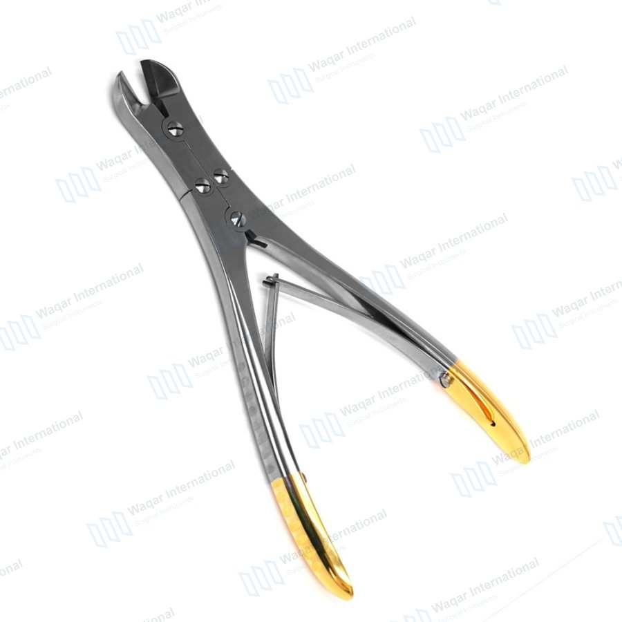 Heavy Duty Stainless Steel TC Bone Wire Cutter — orthopedic instruments manufactured by Waqar International, Sialkot